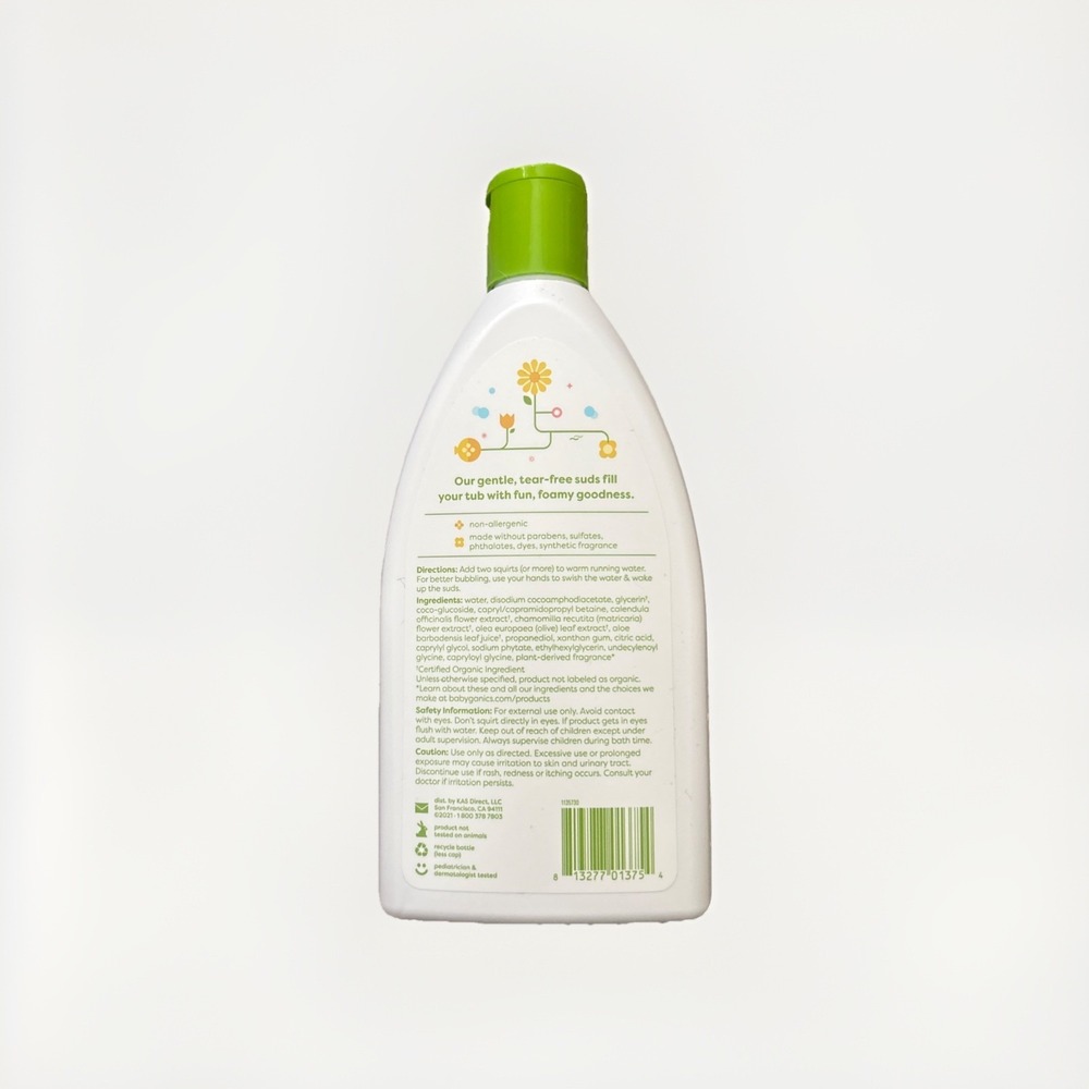 Babyganics Bubble Bath, Chamomile Verbena, 20oz, 591 ml - Picture 2 of 2